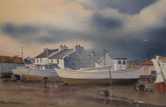 Boats on Tory Island by Paul Holmes